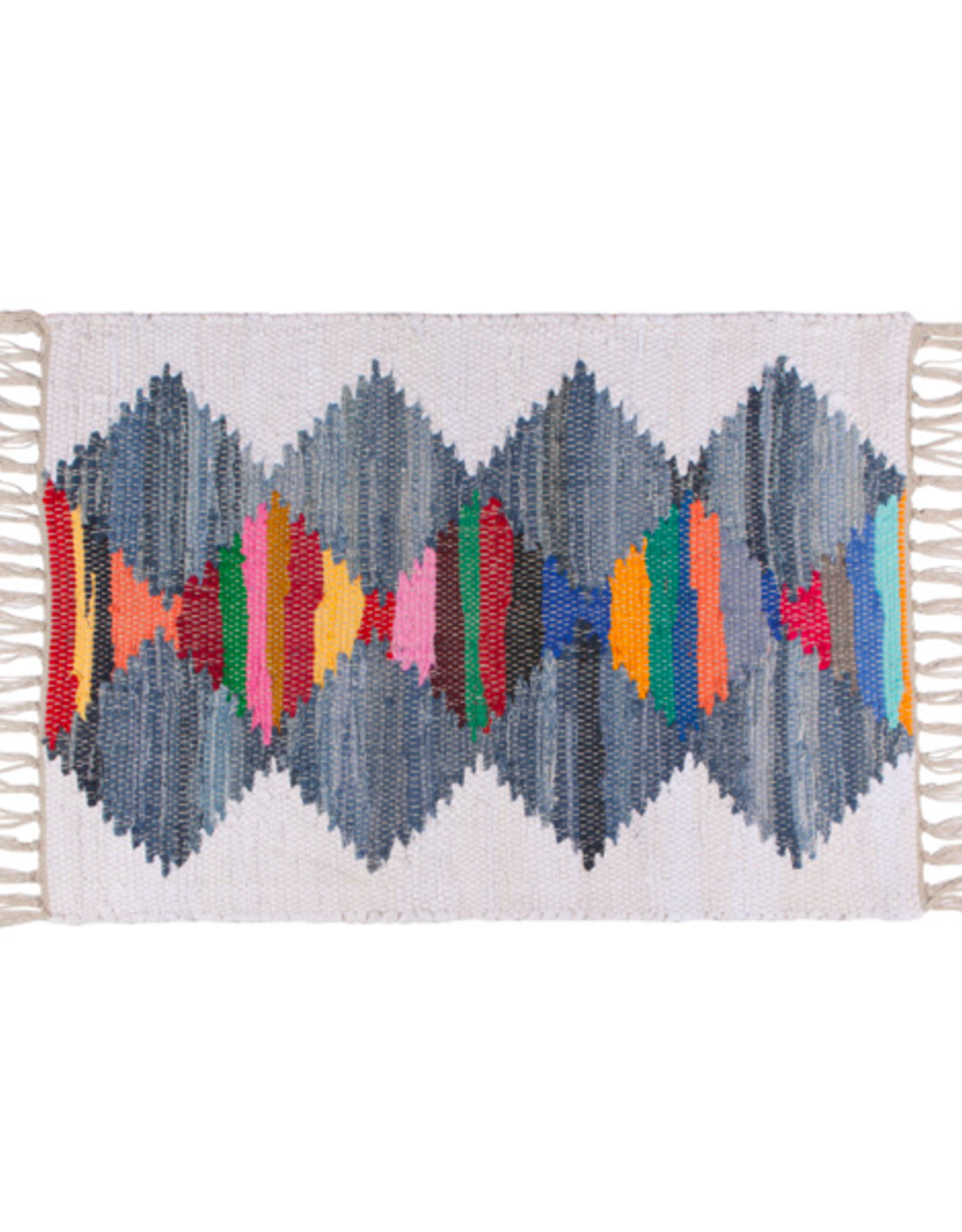 Wood Chevron Decorative Vinyl Floor Mat – 2' x 3' 