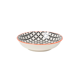 Dip Bowl - Black Grid