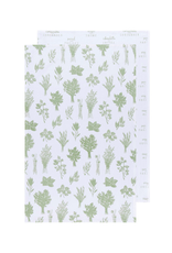 The Independent Mercantile Co. DCA - Tea Towel / Set of 2, Floursack, Fresh Herbs