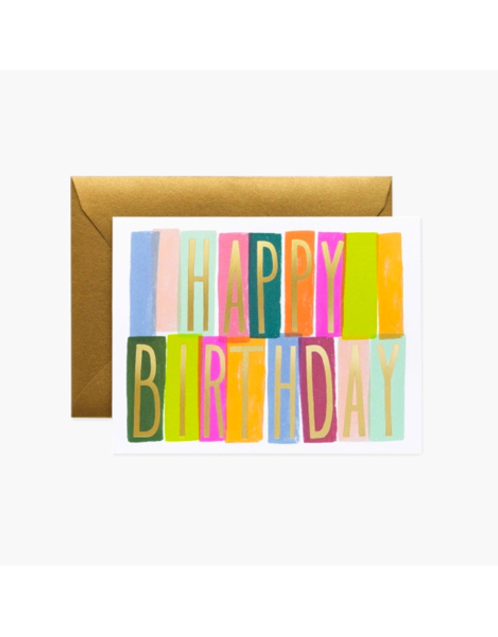 The Independent Mercantile Co. Rifle Paper - Card / Happy Birthday, 4.25 x 5.5"