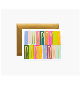 Rifle Paper - Card / Happy Birthday, 4.25 x 5.5"