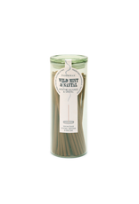 PAX - 100 Incense Sticks & Holder / Wild Mint & Santal, Green Glass