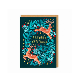 PPS - Holiday Card / Season's Greetings, Deer, 4 x 6"