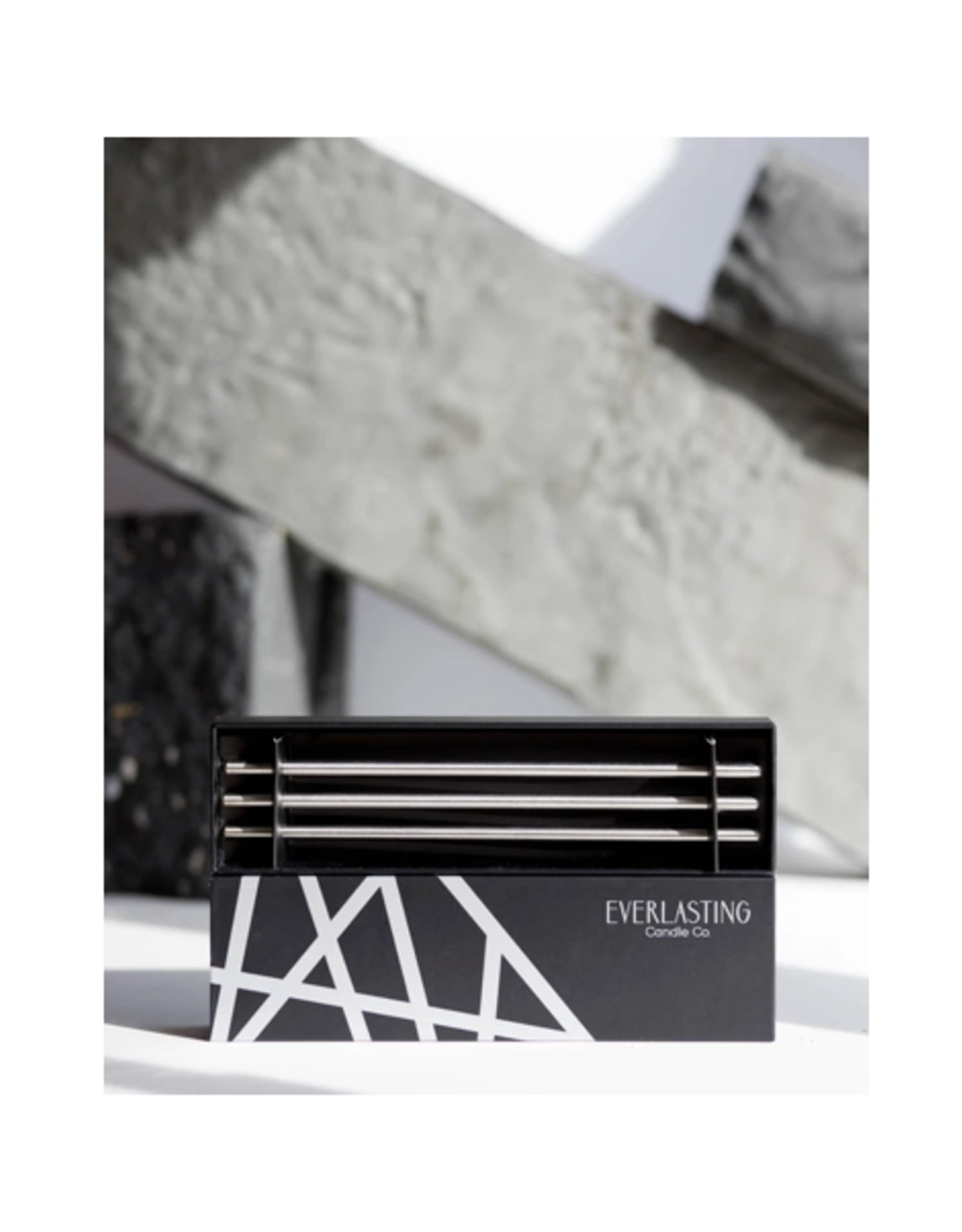 Candlesticks - Everlasting Candle Co., Silver, Set of 3