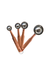 COP - Measuring Spoons / Round, Copper Finish