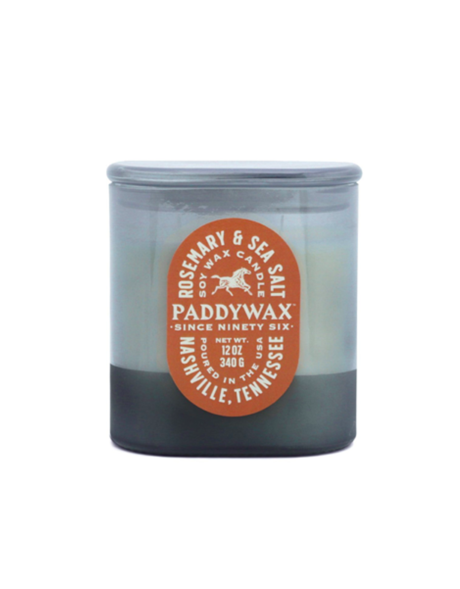 PAX - Soy Candle / Rosemary & Sea Salt, Blue Glass, 12oz