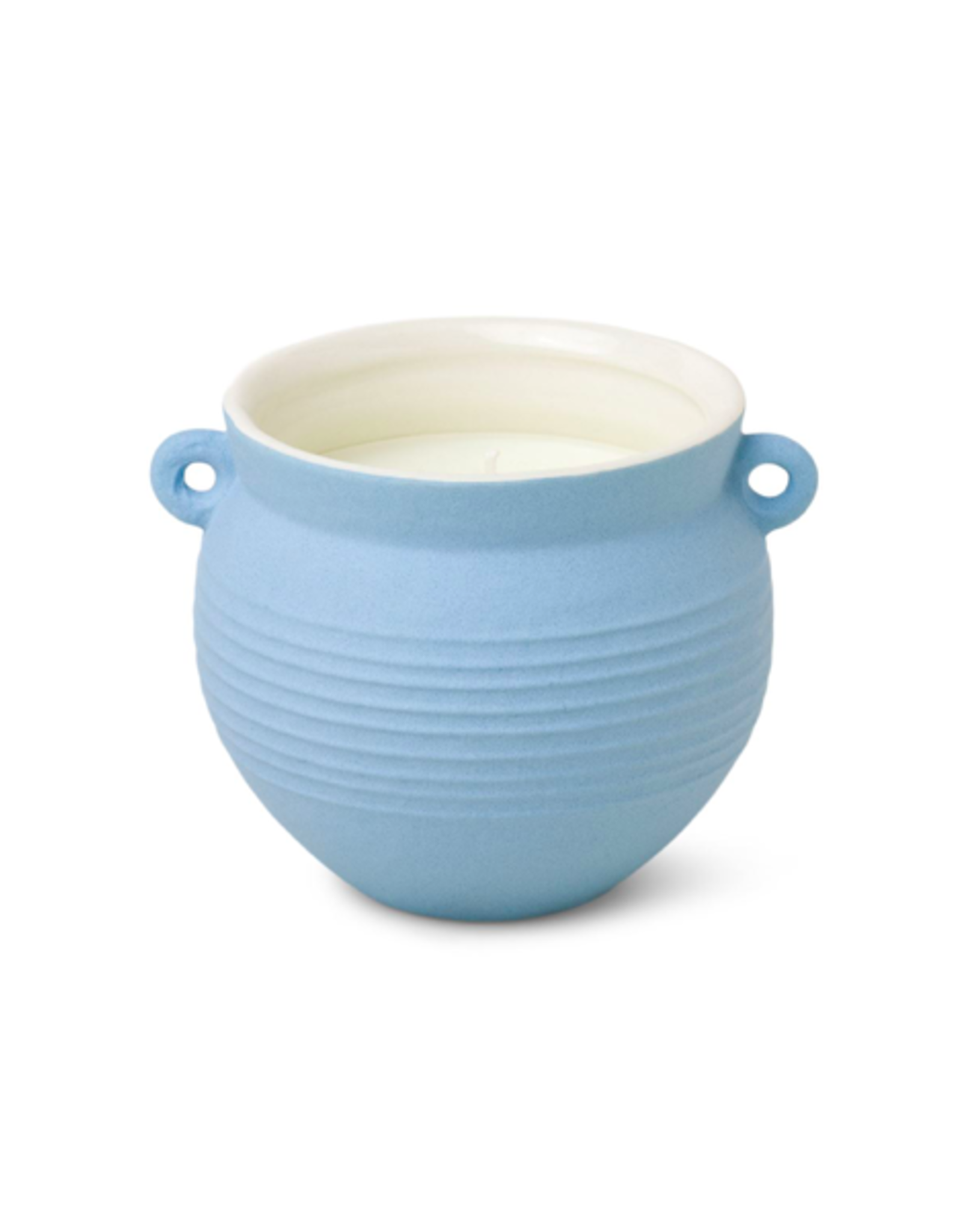 PAX - Soy Candle / Rosemary & Sea Salt, Blue Pot, 8.5oz