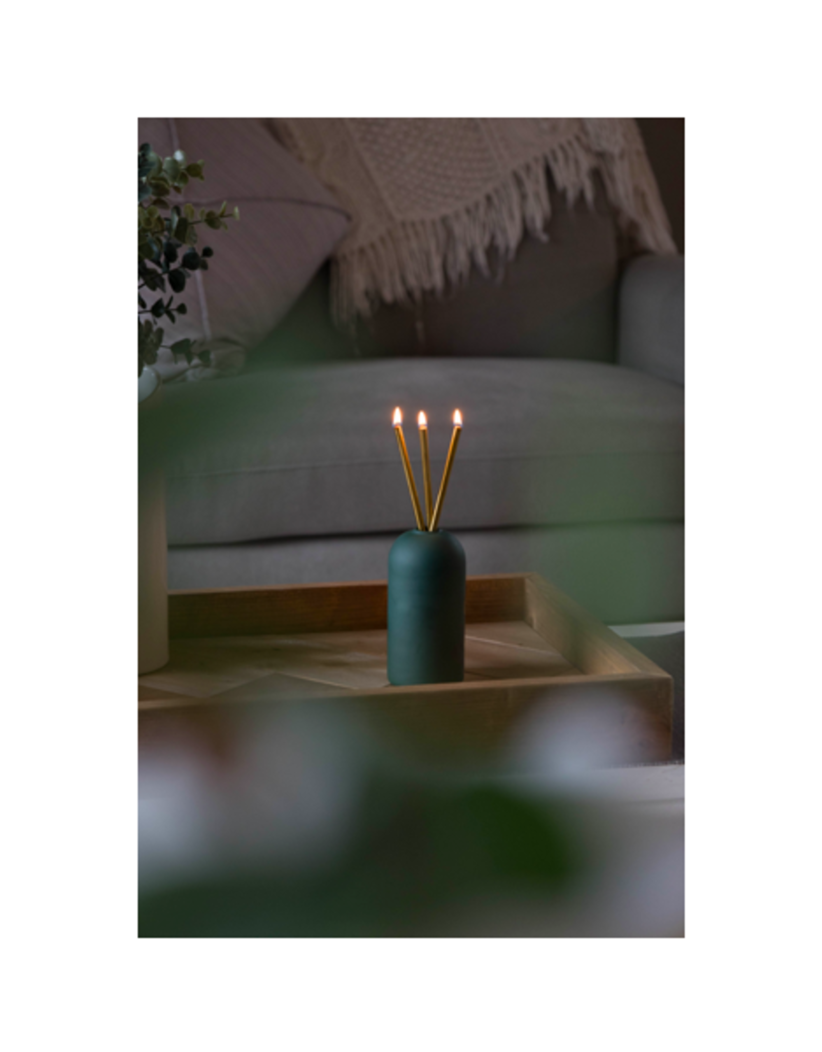 Candlesticks - Everlasting Candle Co., Gold, Set of 3