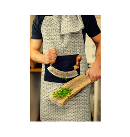 Apron - Black & White Petal