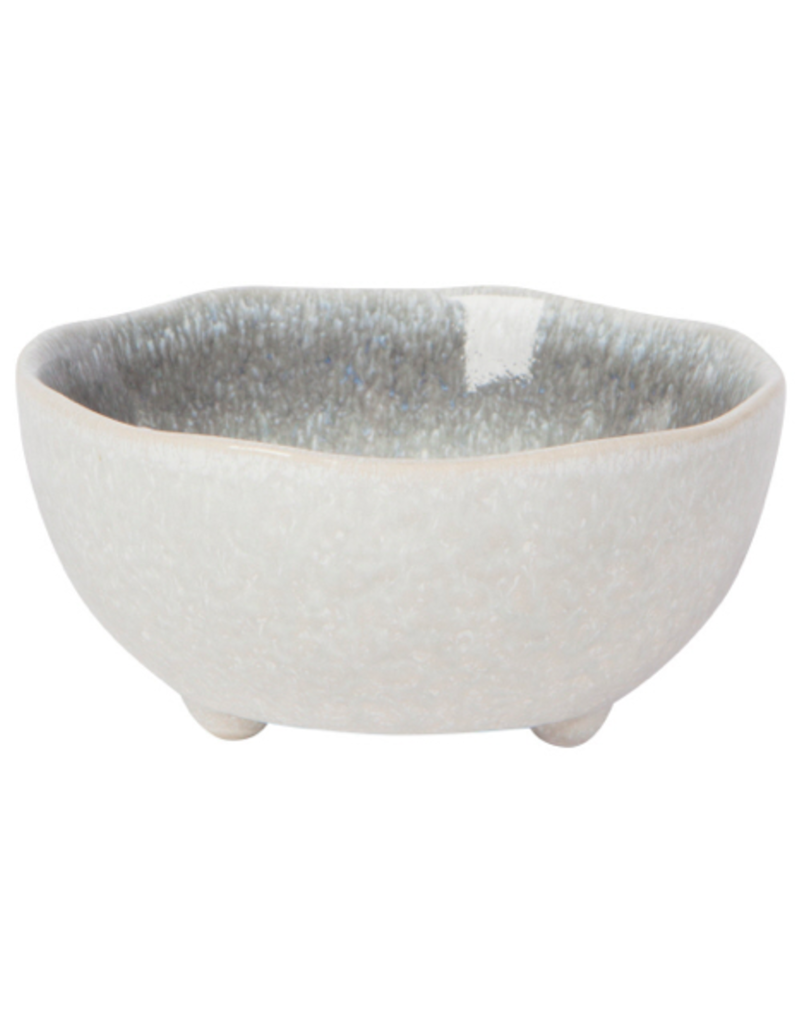 DCA - Footed Bowl / Mist, Grey Reactive Glaze, 4"