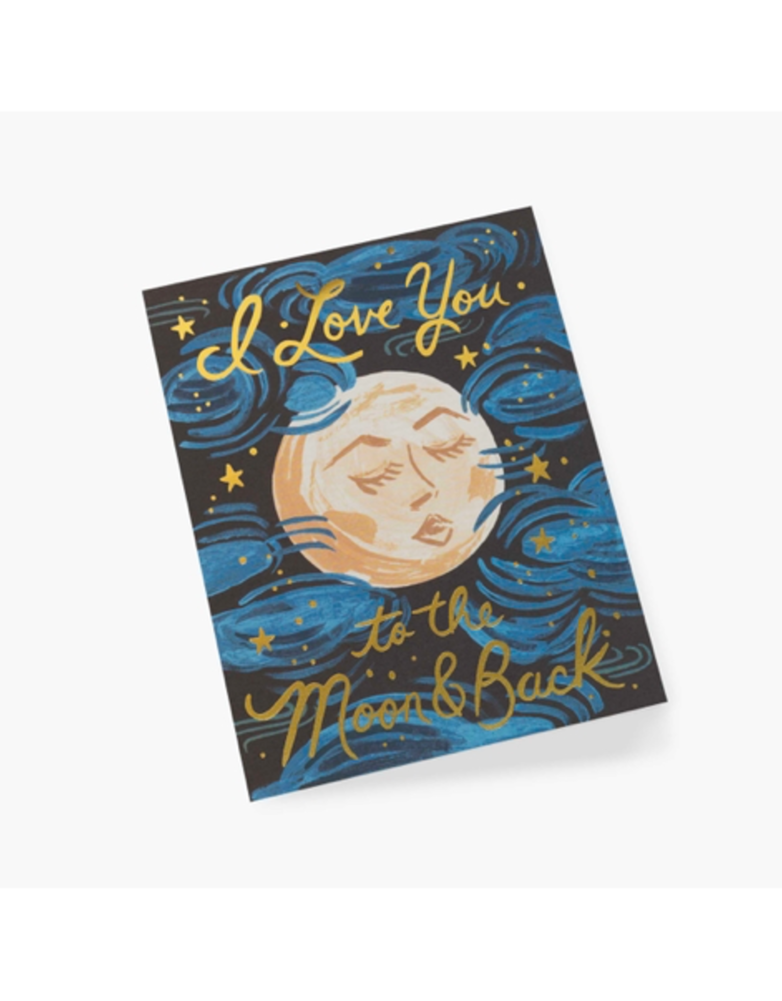 Rifle Paper - Card / I Love You to the Moon & Back, 4.25 x 5.5"