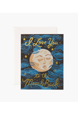 Card - Rifle Paper, I Love You to the Moon & Back