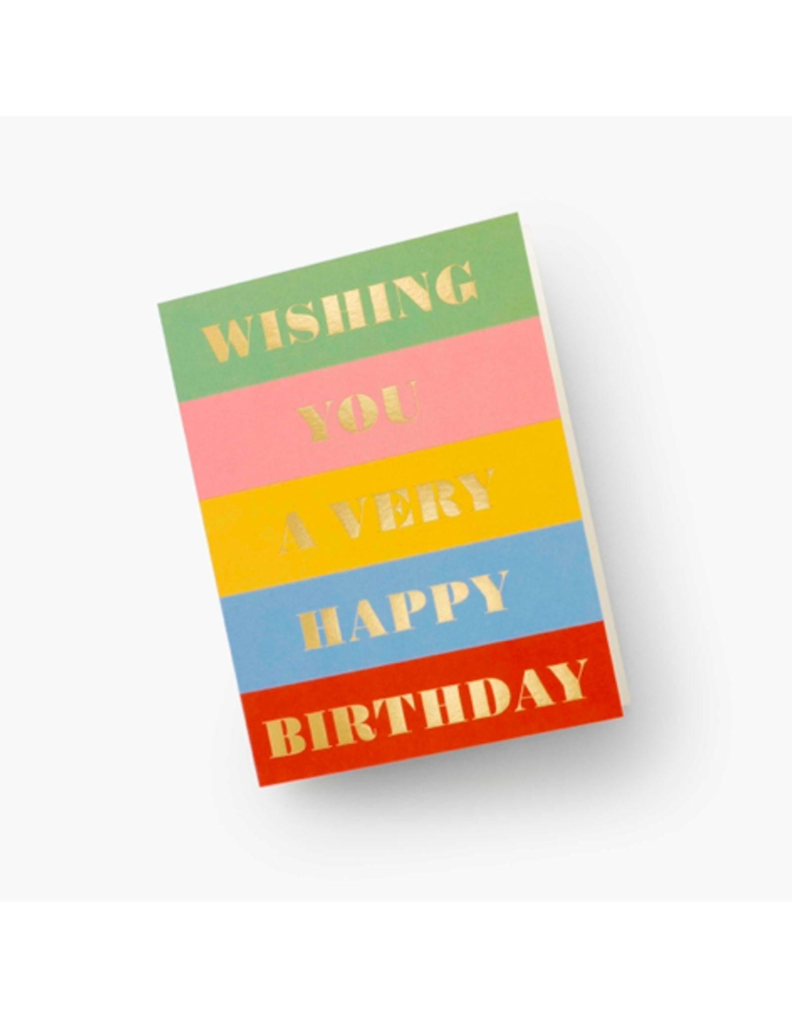 TIMCo Rifle Paper - Card / Wishing You a Very Happy Birthday, 4.25 x 5.5"