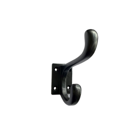 The Independent Mercantile Co. NTH - Double Wall Hook / Hat Hanger, Black, 3.5"