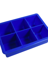 PLE - Ice Cube Tray / 6 Large Cubes, Blue