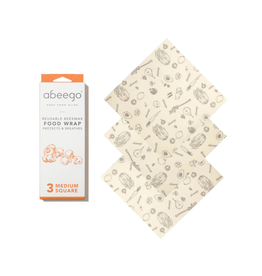 The Independent Mercantile Co. Abeego - Beeswax Wrap / Set 3, Medium Square
