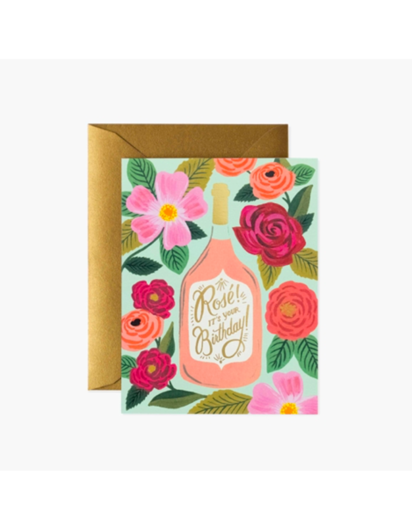 Rifle Paper - Card / Rosé It's Your Birthday!, 4.25 x 5.5"