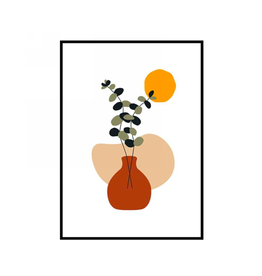 AES - Framed Art / Terracotta Vase, 12 x 16"