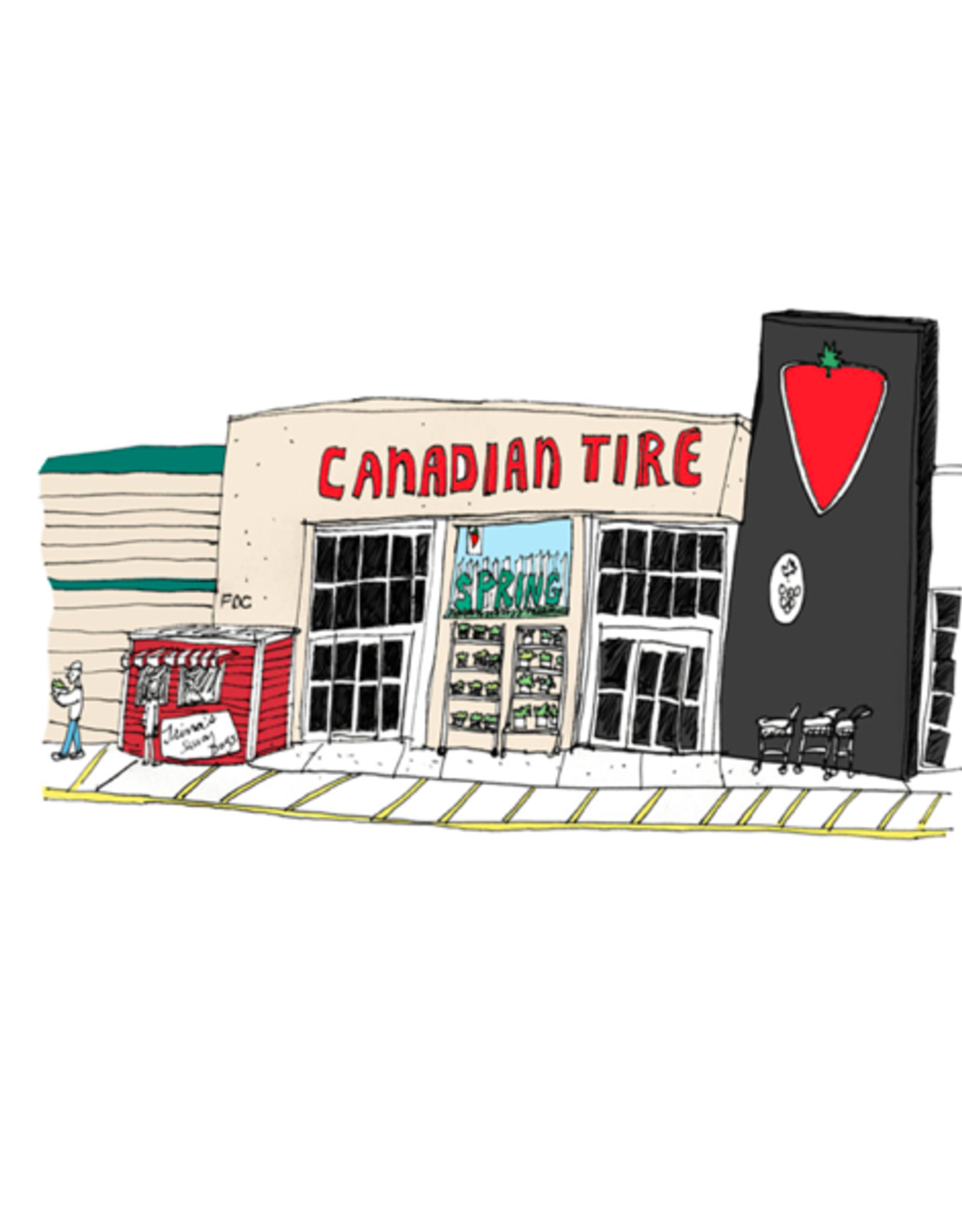 Art Print - Emma Fitzgerald, Canadian Tire, 8.5 x 11"
