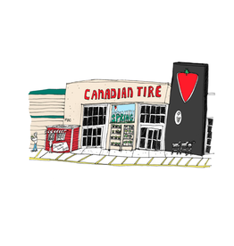 Emma Fitzgerald - Art Print, Canadian Tire, 8.5 x 11"