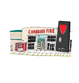 The Independent Mercantile Co. Emma Fitzgerald - Print / Canadian Tire, 8.5 x 11"