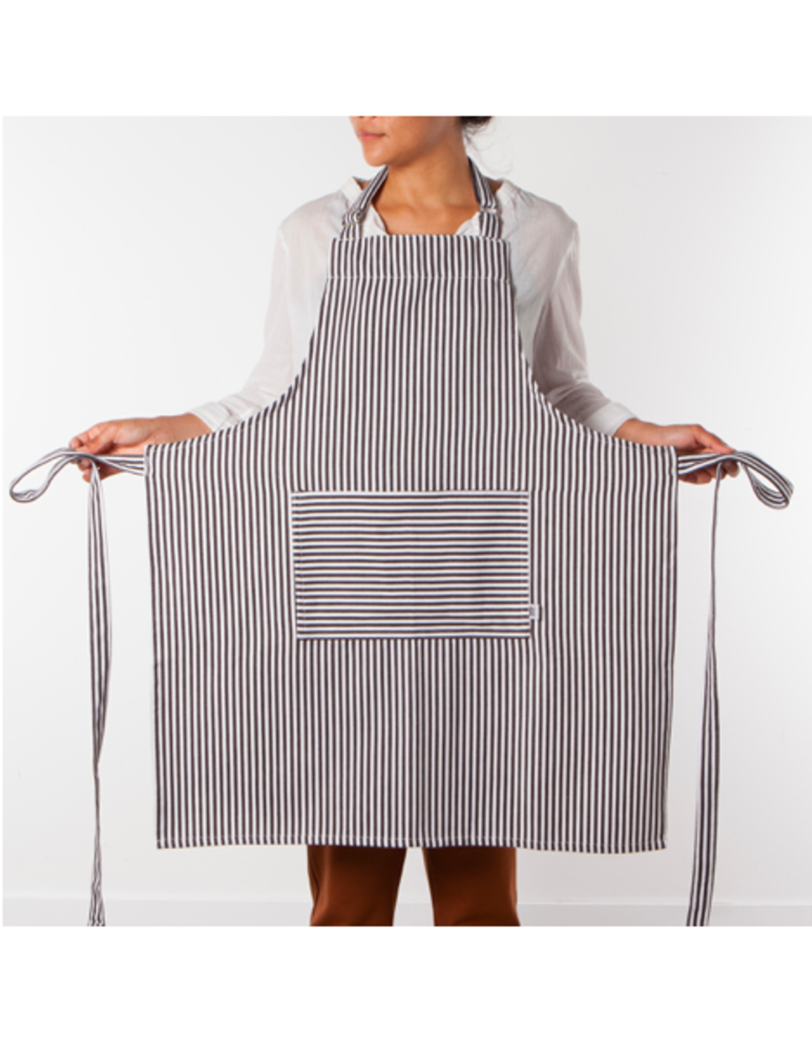 Apron - Thin Stripe, Black