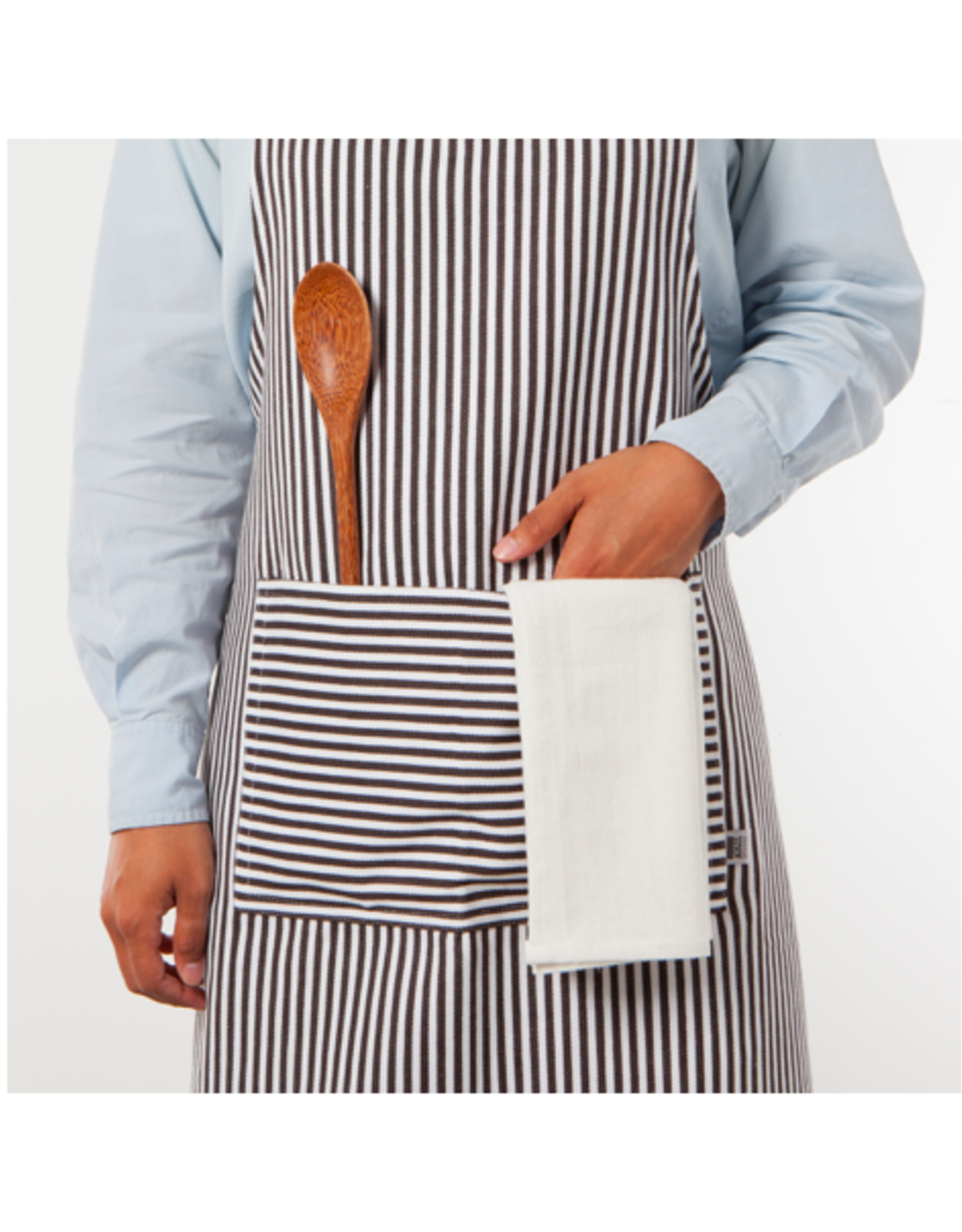 Apron - Thin Stripe, Black