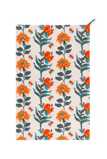 Tea Towel - Block Print, Calendula