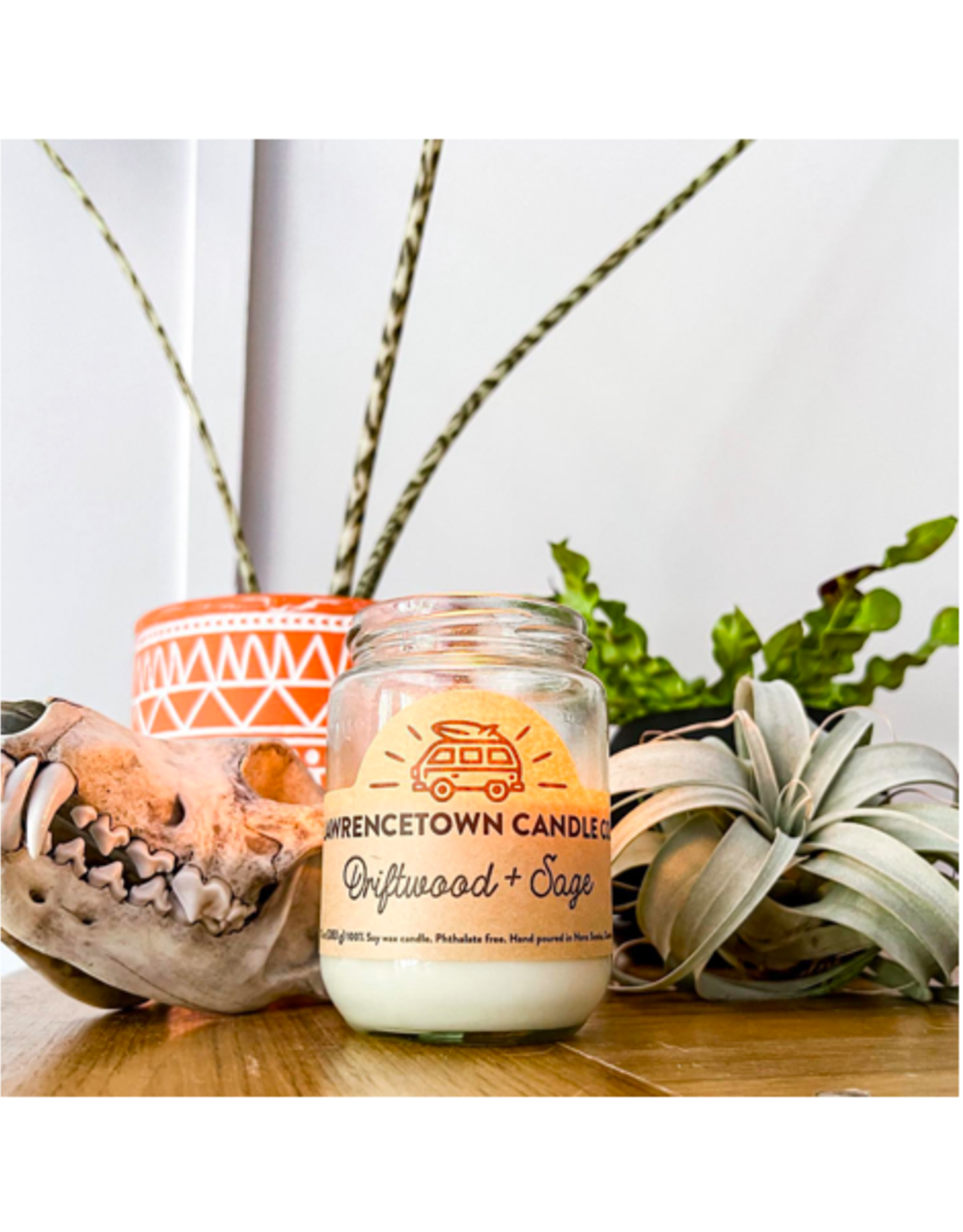 Lawrencetown Candle Co - Soy Candle / Driftwood & Sage, 6oz
