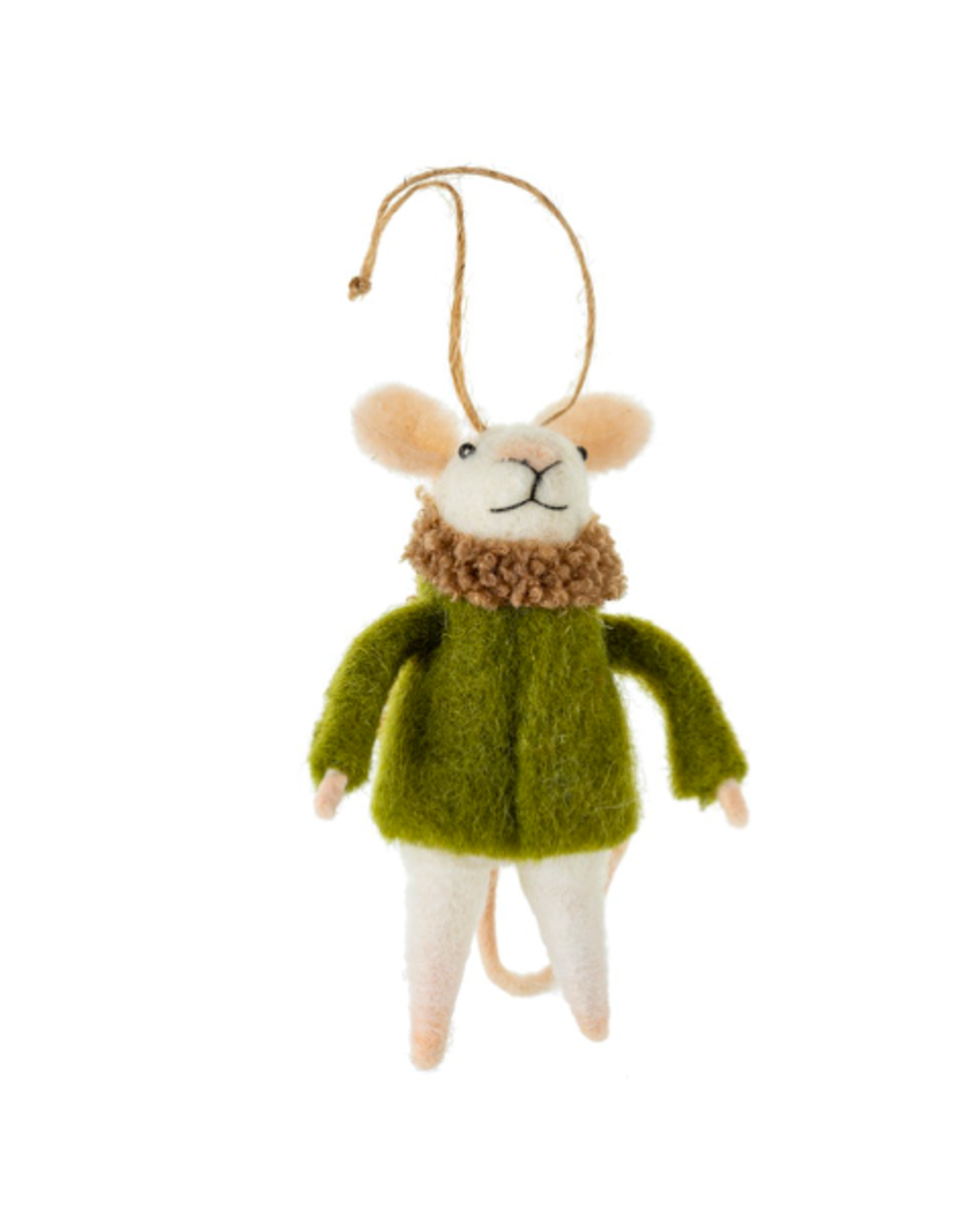 The Independent Mercantile Co. IBA - Holiday Ornament / Ruffle Felt Mouse