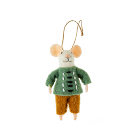 The Independent Mercantile Co. IBA - Holiday Ornament / Buttoned Felt Mouse