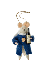 The Independent Mercantile Co. IBA - Holiday Ornament / Red Wine Felt Mouse