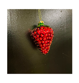 IBA - Holiday Ornament / Glass Strawberry