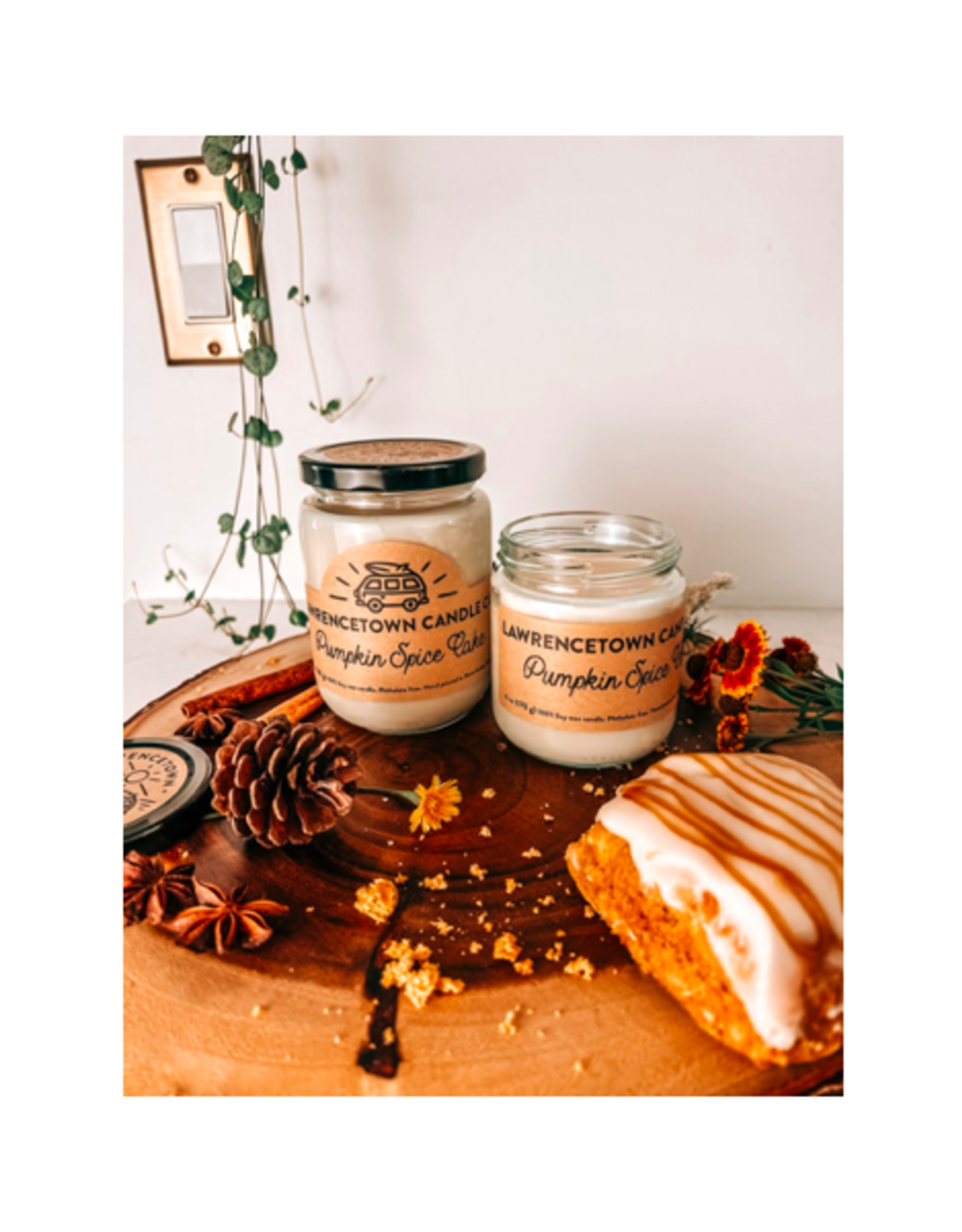 Lawrencetown Candle Co - Soy Candle / Pumpkin Spice Cake, 10oz