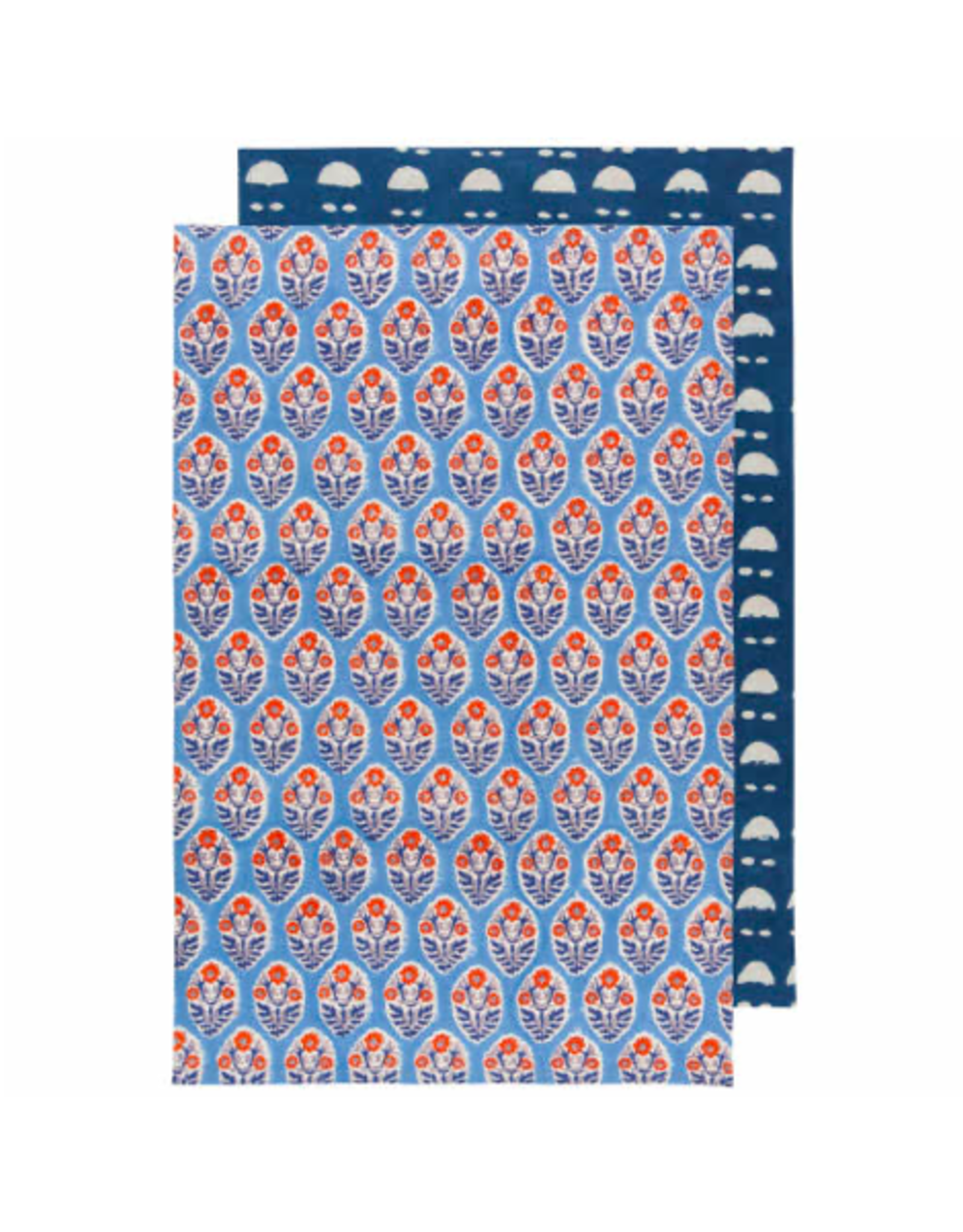 Tea Towel - Block Print, Winter, Set of 2