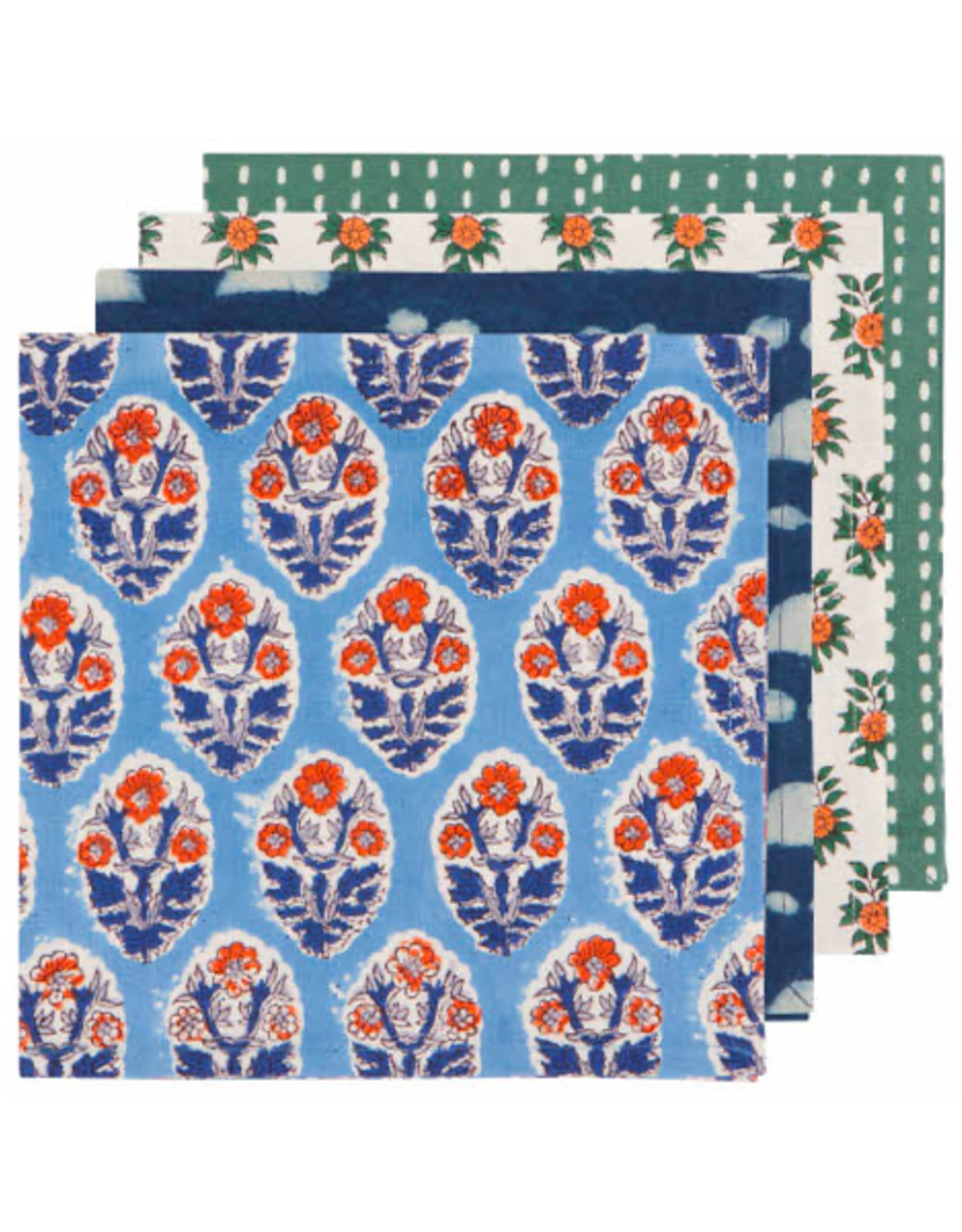 Cloth Napkin - Winter Block Print