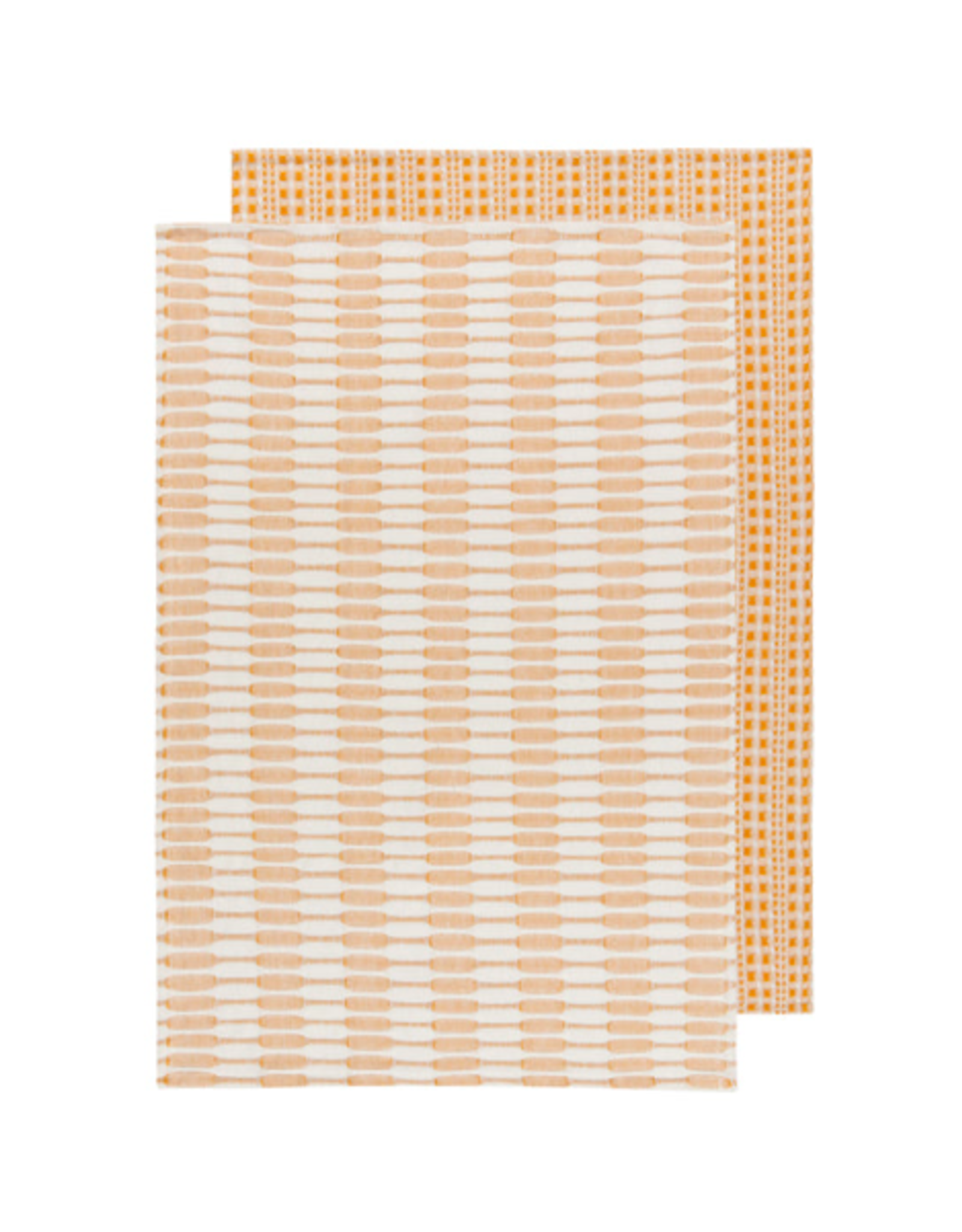 DCA - Tea Towel / Set of 2, Honeycomb, Golden