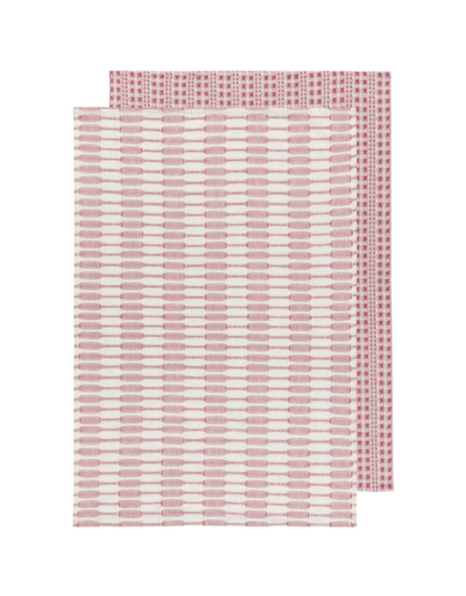 TIMCo DCA - Tea Towel / Set of 2, Honeycomb, Rose