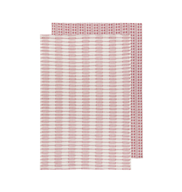 DCA - Tea Towel / Set of 2, Honeycomb, Rose