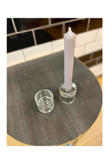 Candle Holder - Taper & Tealight Reversible, Glass