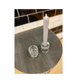 Candle Holder - Taper & Tealight Reversible, Glass