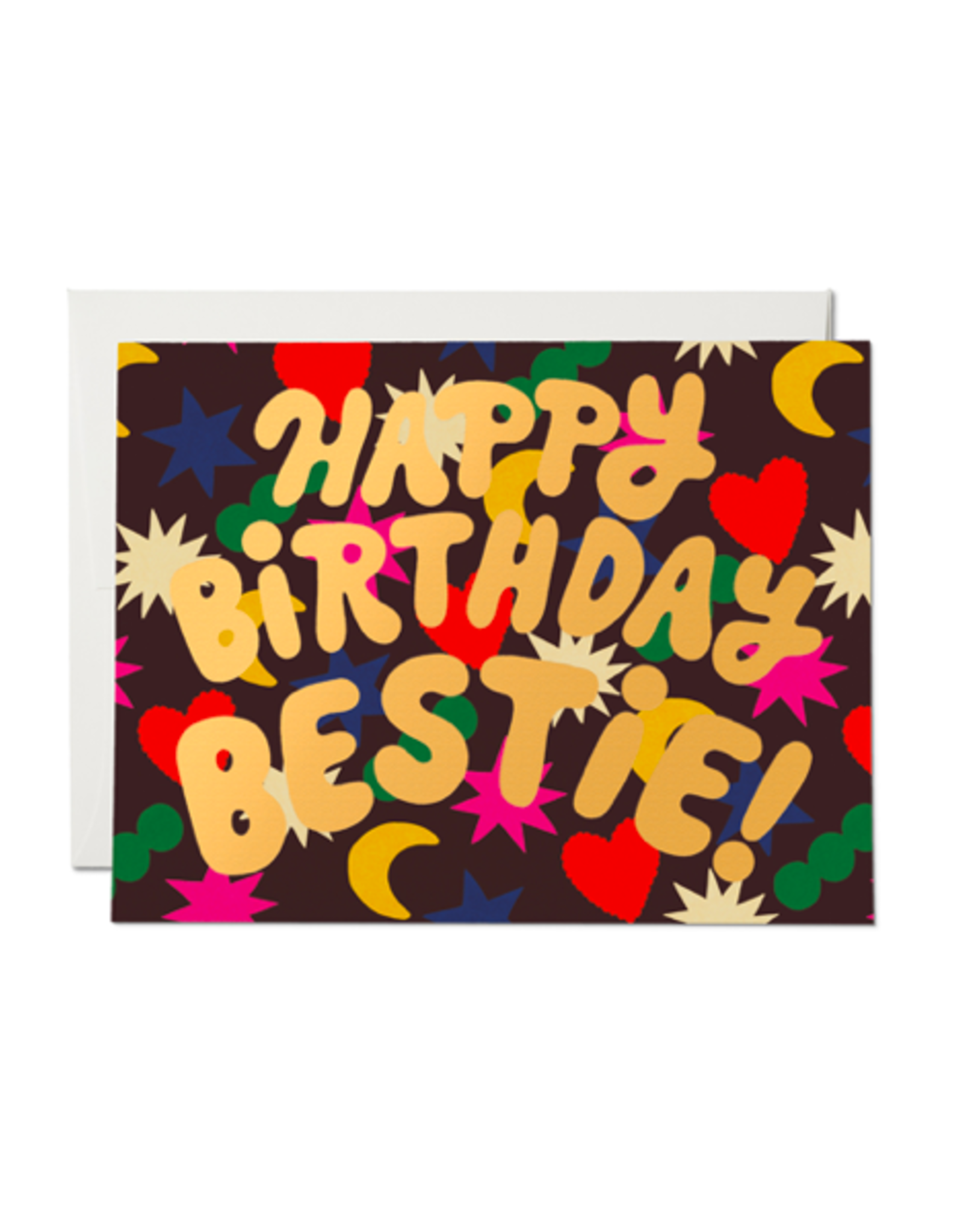 RAP - Card / Happy Birthday Bestie, 4.25 x 5.5"