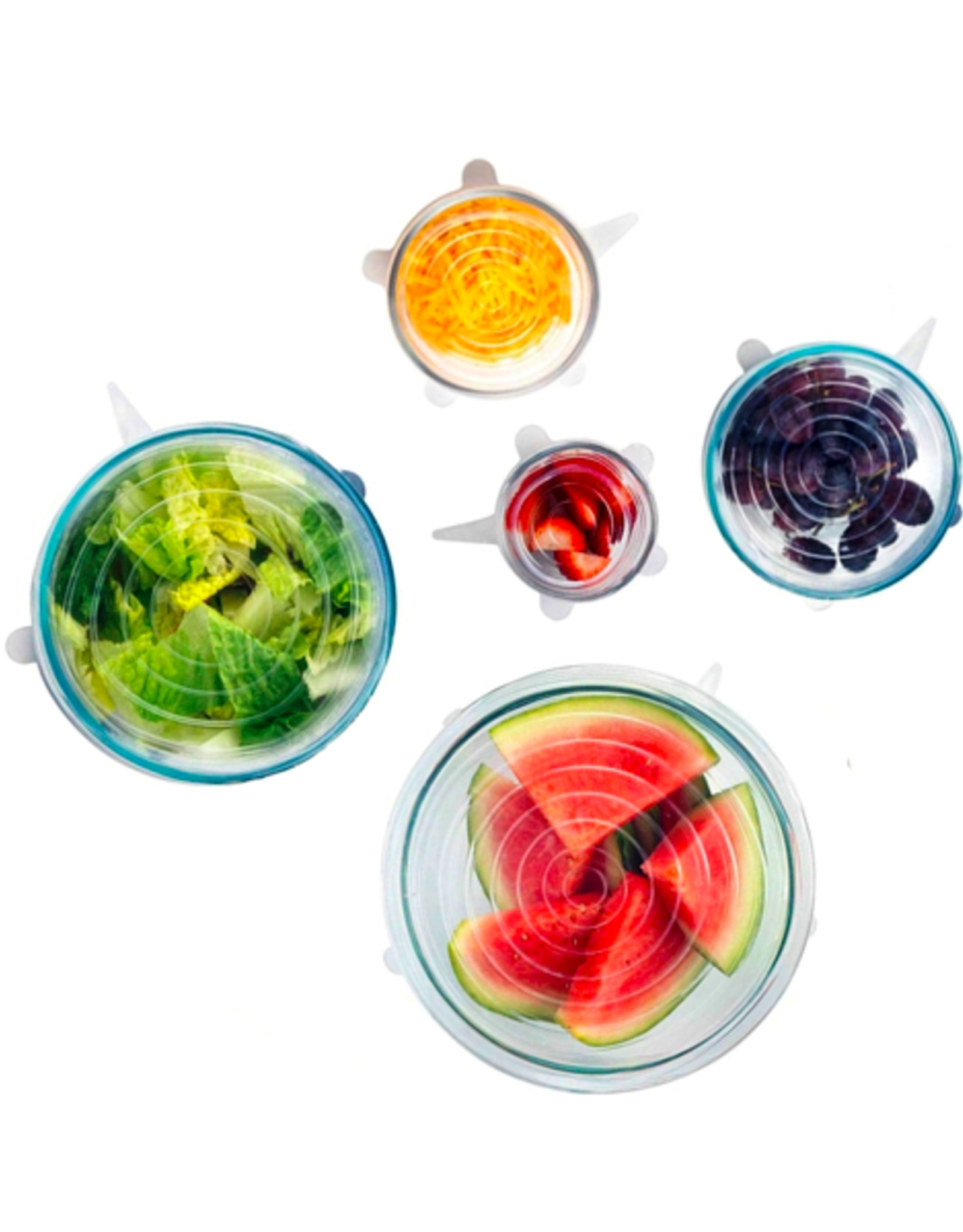 Silicone Stretch Lids - Set of 5