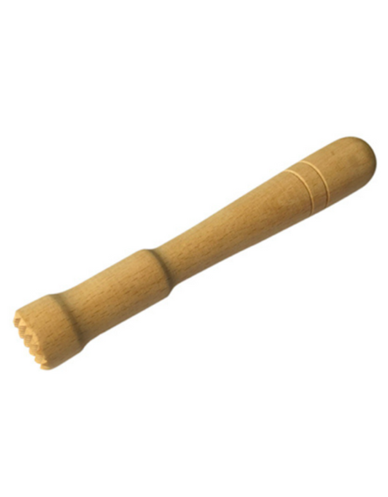 Cocktail Muddler - Natural Grooved Wood