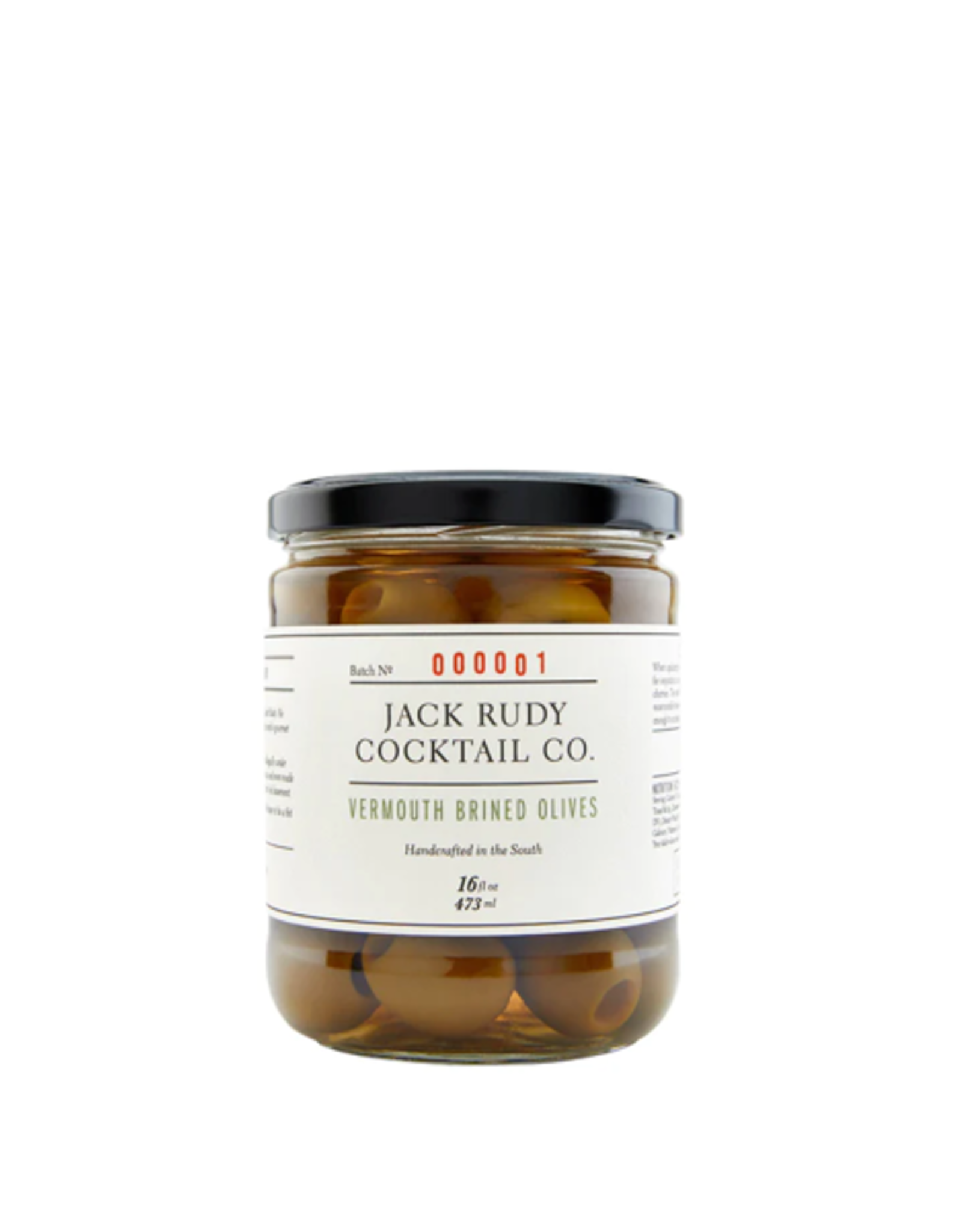 JMI - Jack Rudy Cocktail Co. / Vermouth Brined Olives, 16oz