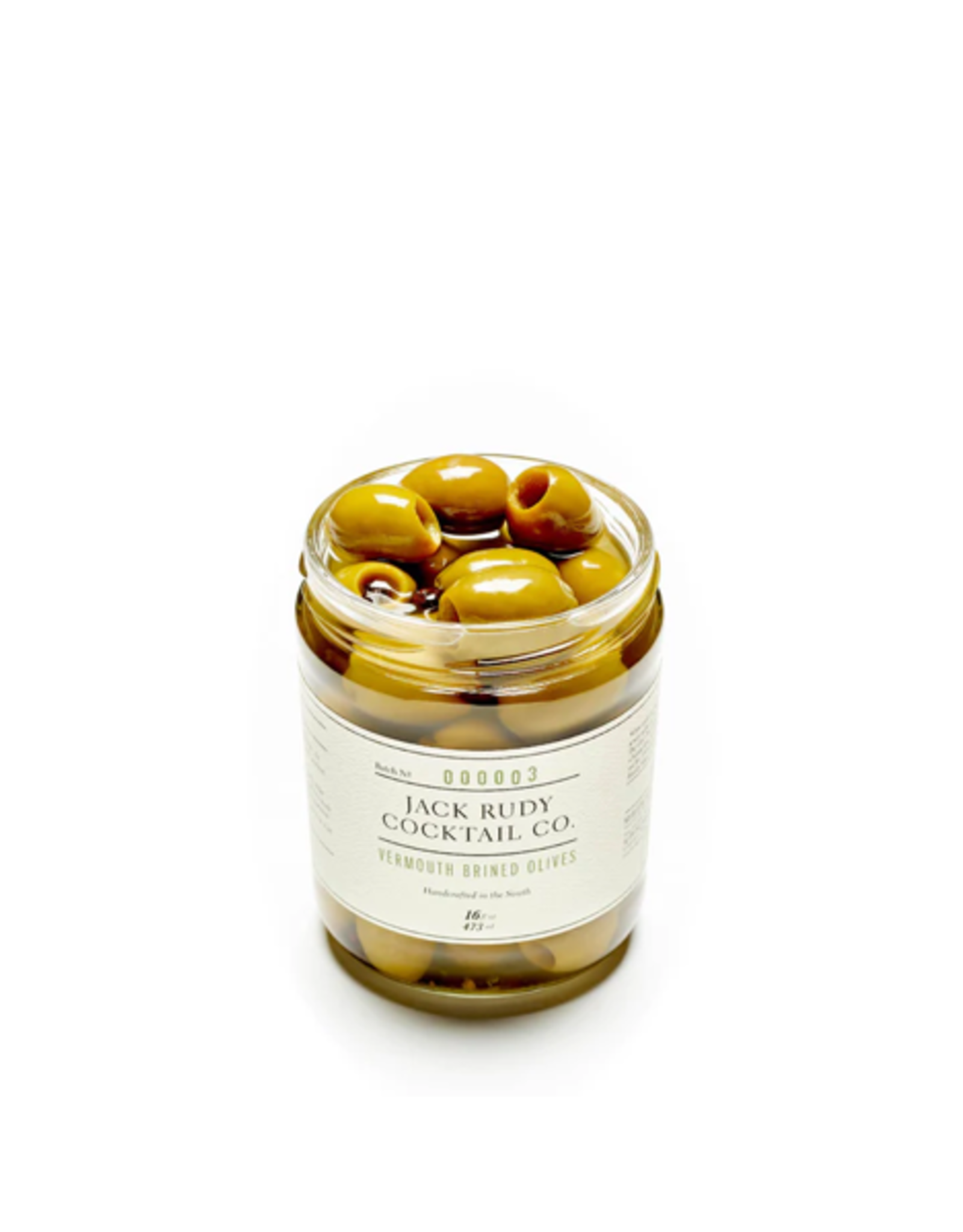 JMI - Jack Rudy Cocktail Co. / Vermouth Brined Olives, 16oz