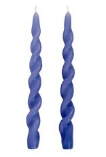 CTG - Spiral Taper Candle / Sapphire