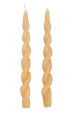 Taper Candle - Spiral, Cream Taper Candle - Spiral, Cream