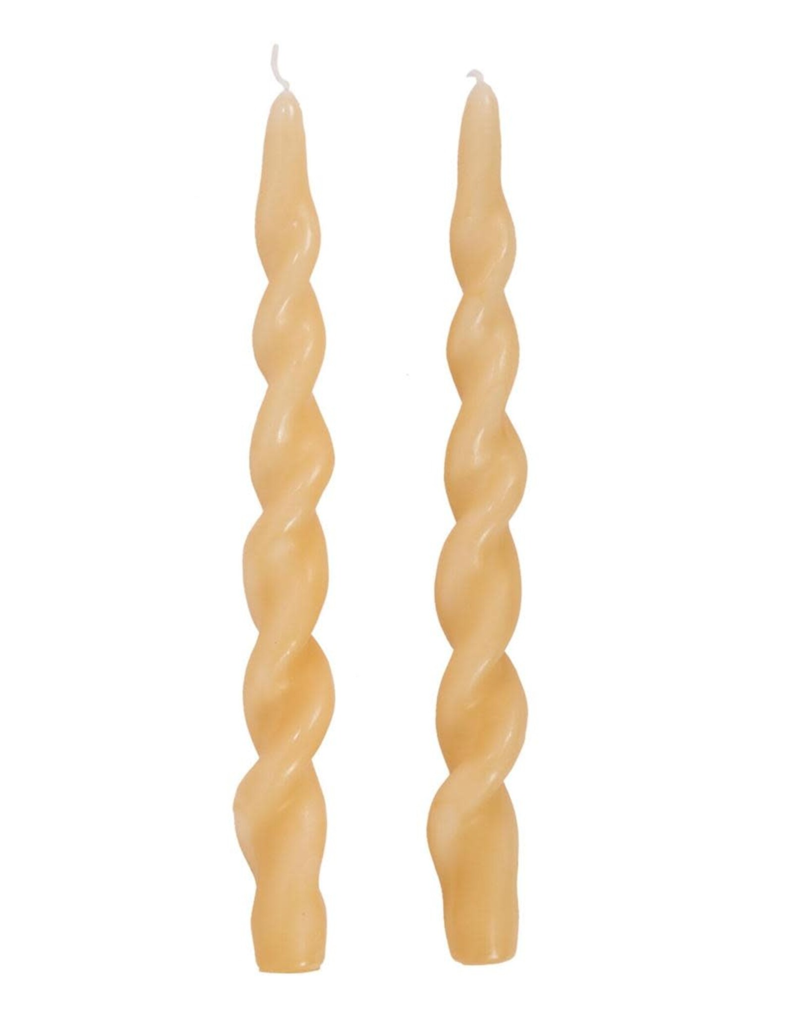 Taper Candle - Spiral, Cream
