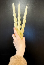 Taper Candle - Spiral, Cream Taper Candle - Spiral, Cream